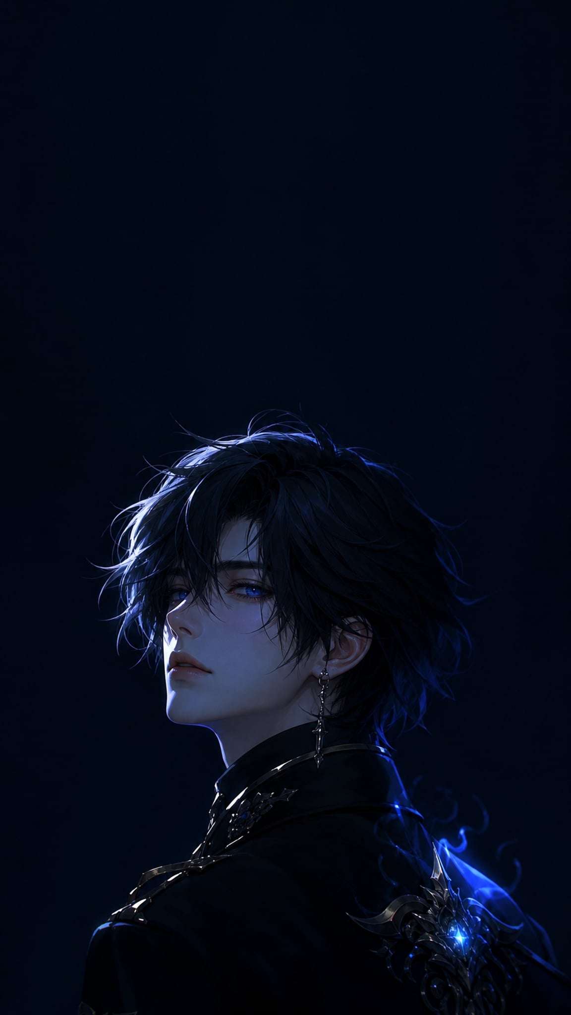 Anime wallpaper: Dark Anime Portrait Dark Fantasy