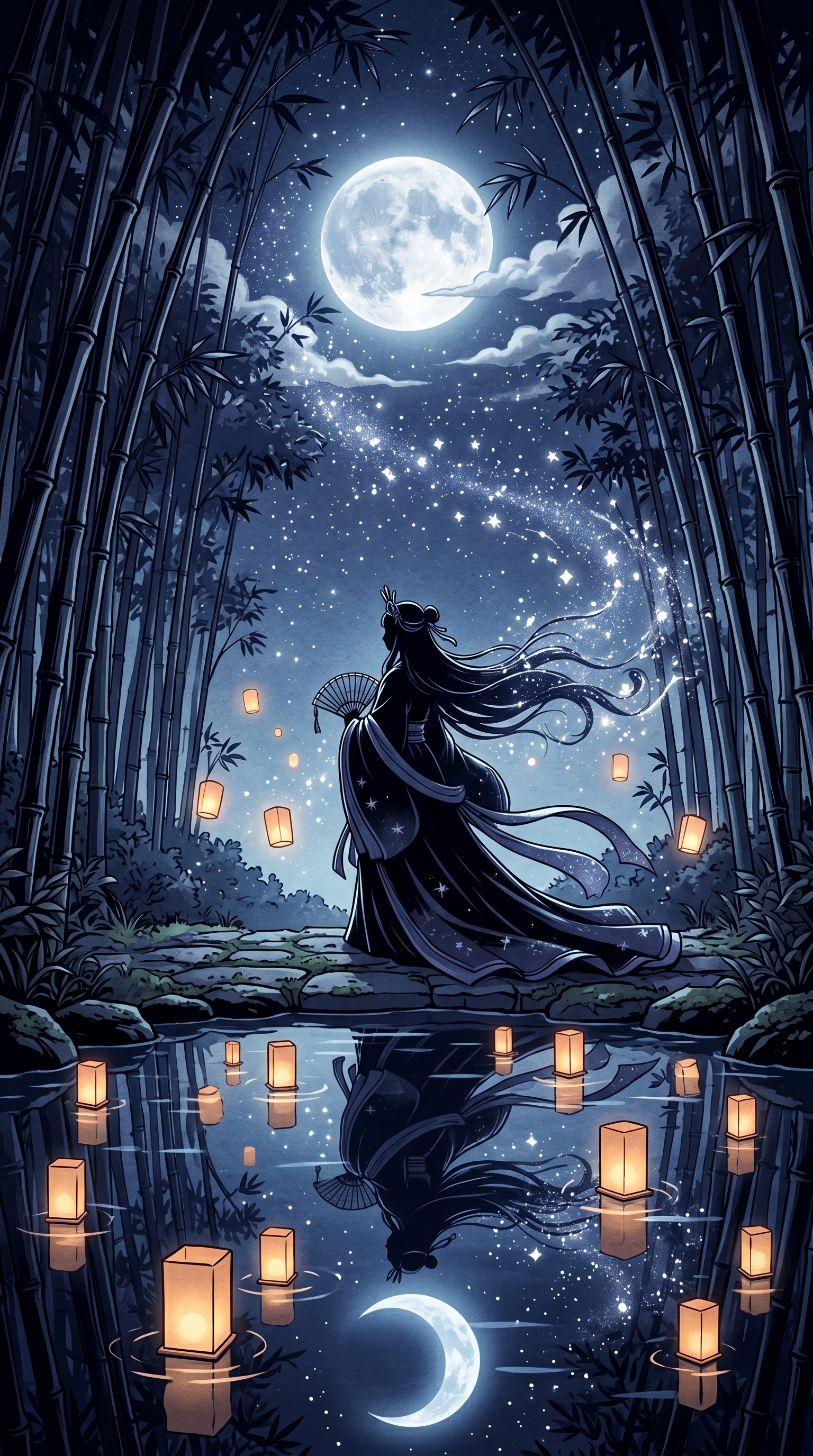 Anime Cosmic Princess Kaguya Wallpaper