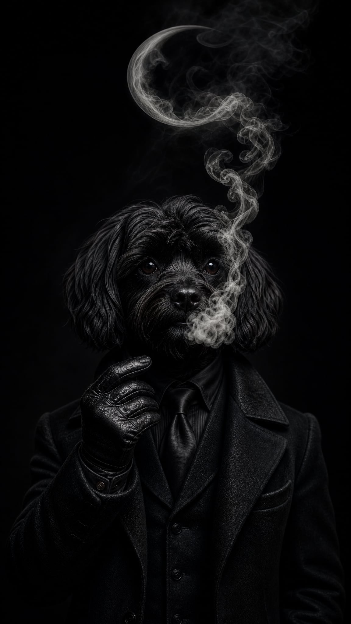 Noir wallpaper: Dapper Dog Noir Smoke Live Cinematic