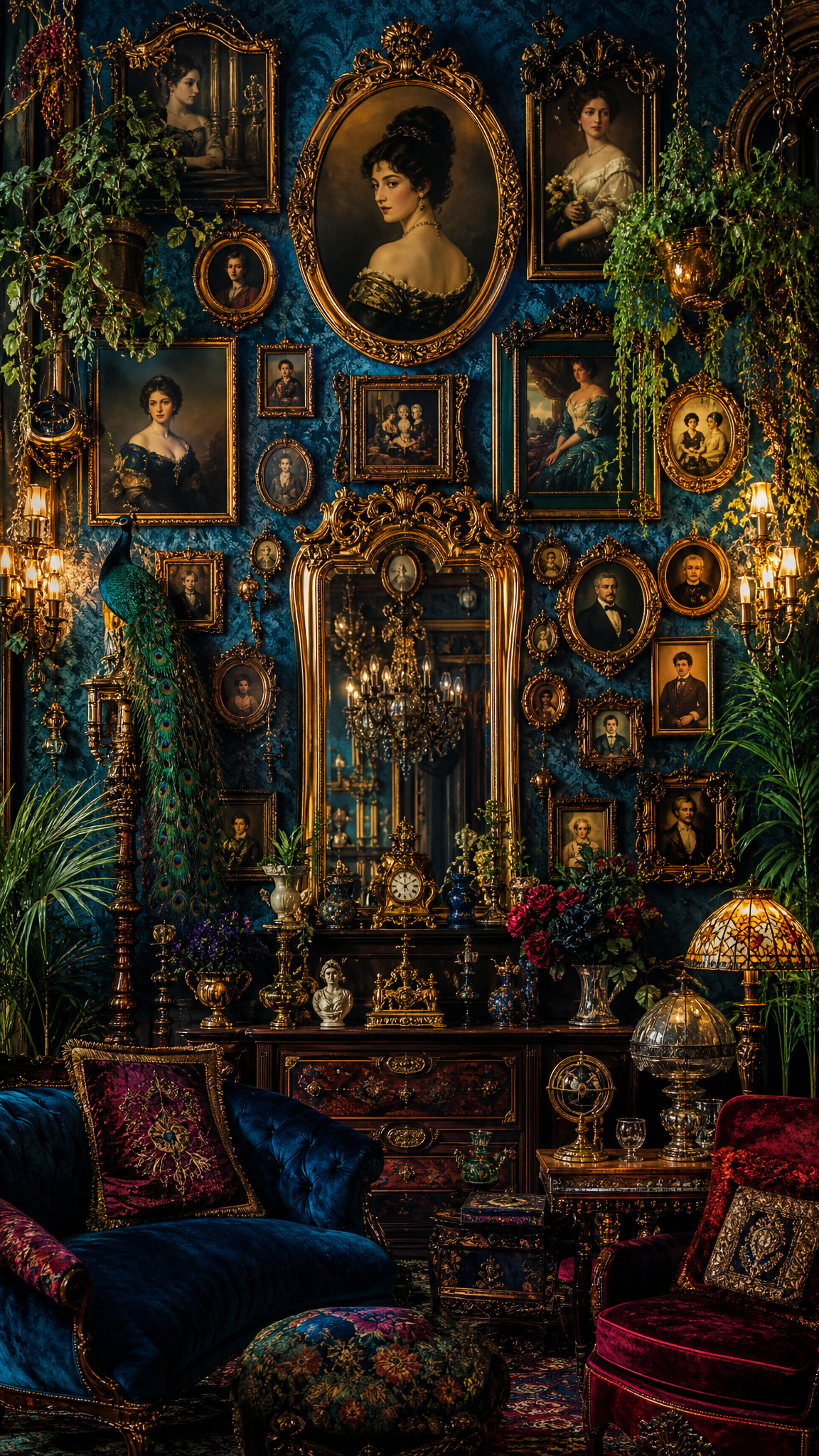 Maximalist Harmony Lavish Vintage Parlor Wall