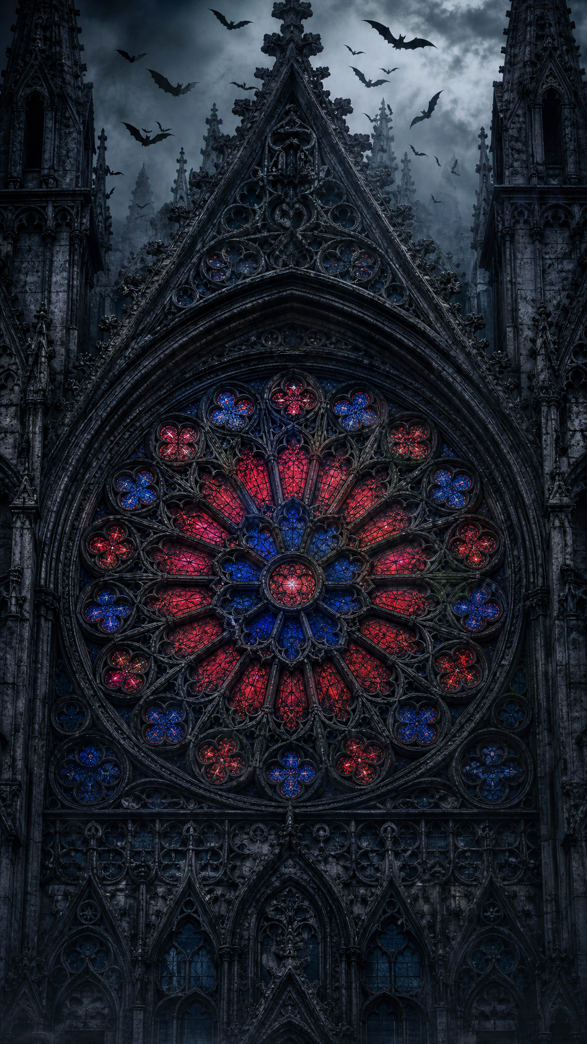 Gothic Imposing Cathedral Rose Window