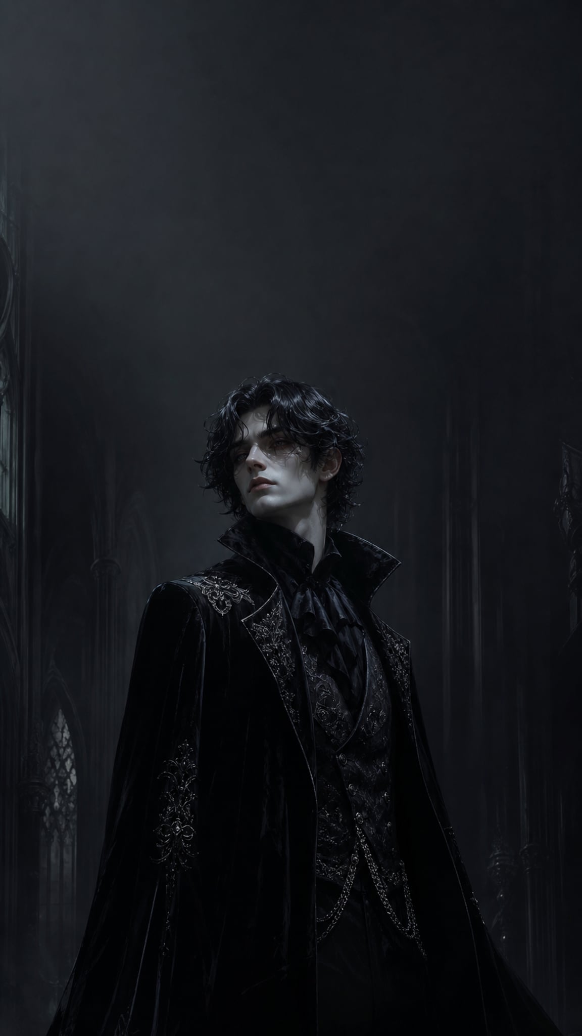 Gothic Portrait Wallpaper Design
