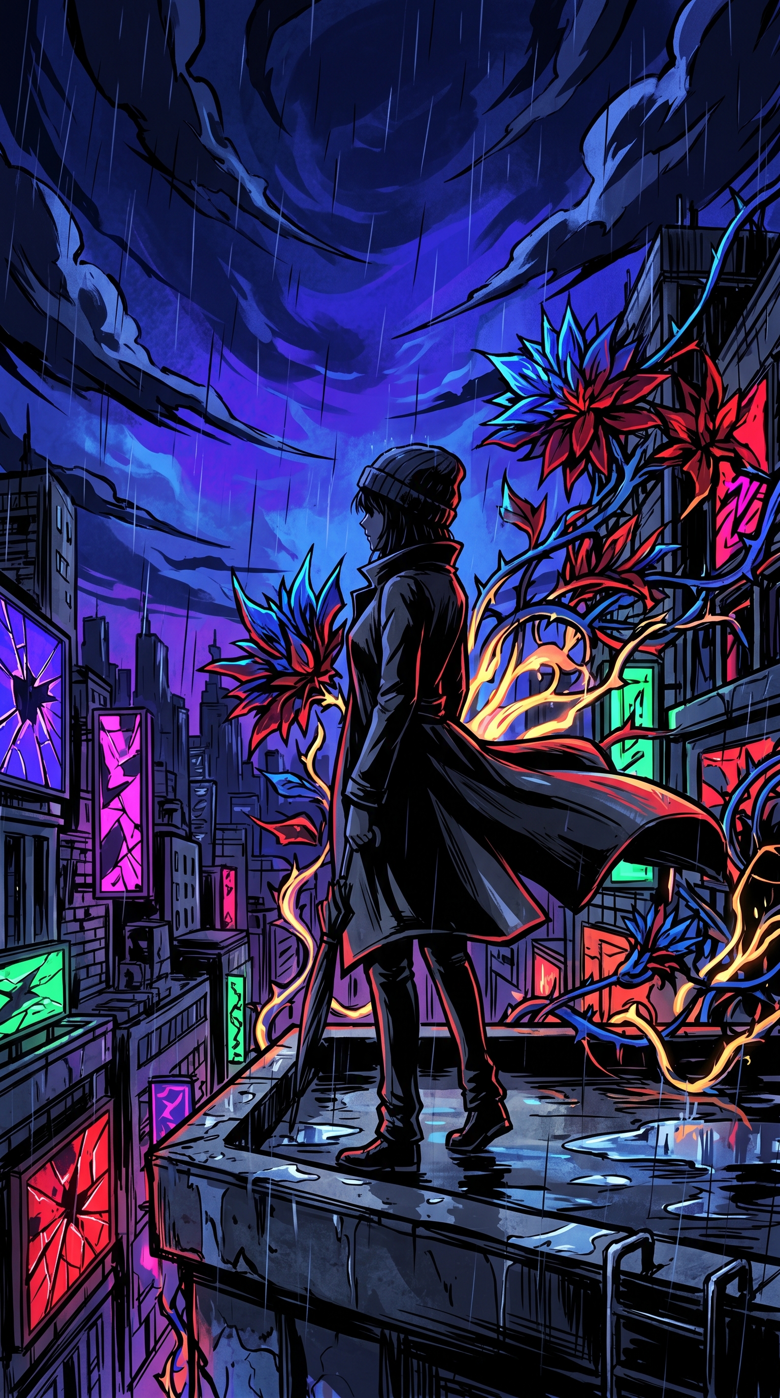 Anime Reze Chainsaw Man Wallpaper Design