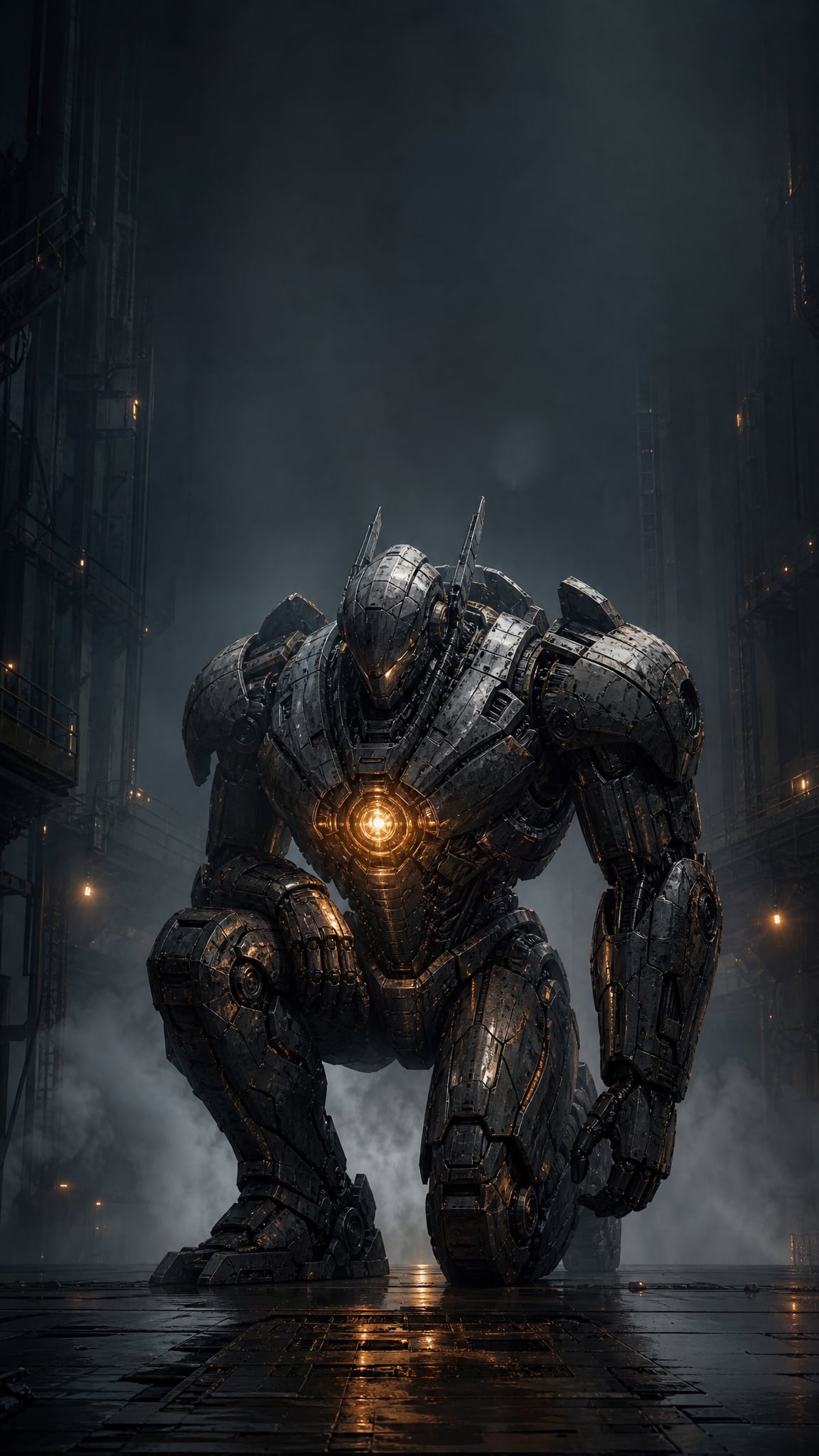Mecha Towering Armored Kneeling Misty 098