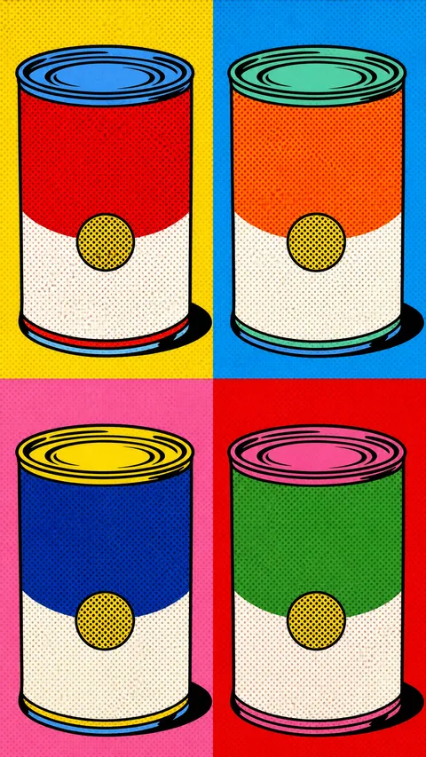 Pop Art Andy Warhol Ben Vibrant