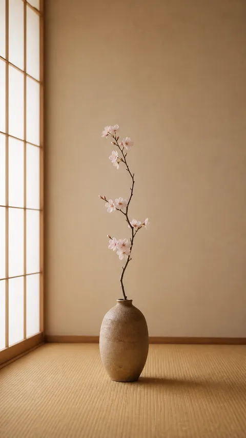 Japanese Minimalism Blossom Branch Single