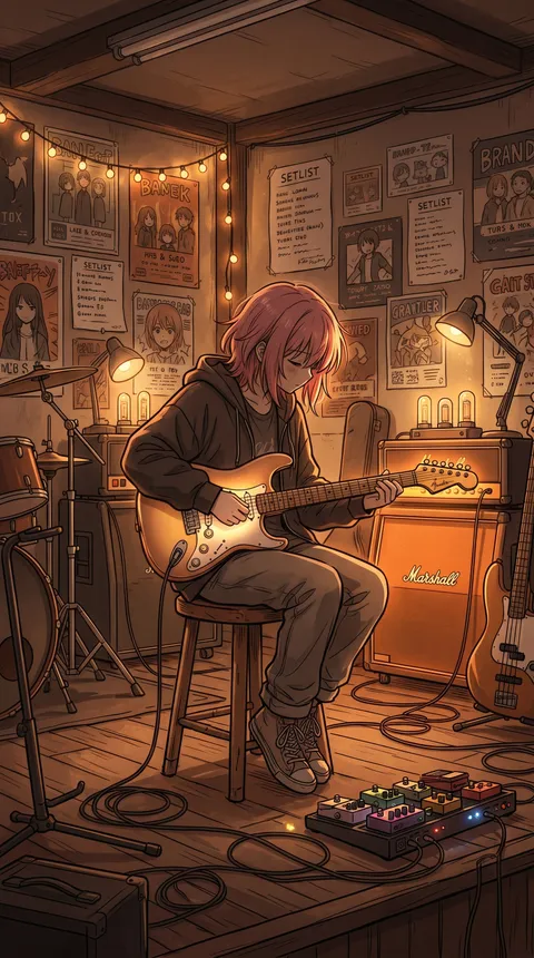 Anime Bocchi the Rock Png Wallpaper