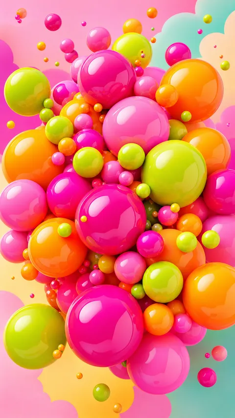 Dopamine Design Cluster Gradient Bubblegum Spheres