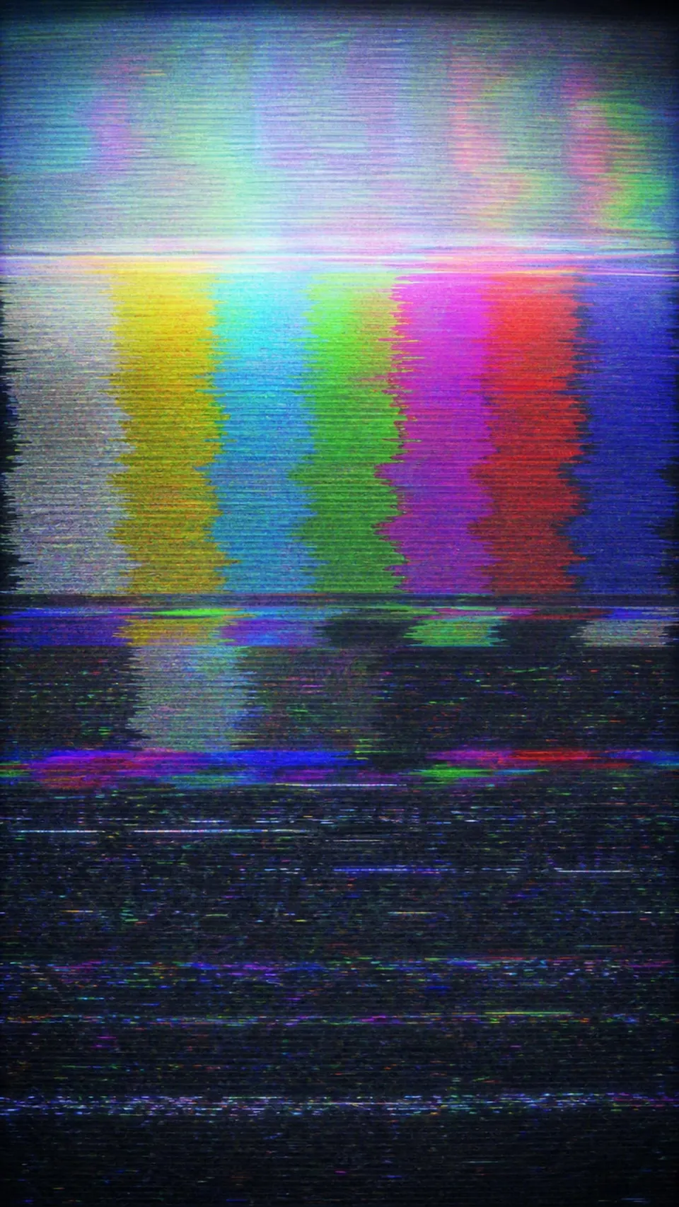 Glitch Corrupted Analog Television Image Warped 063 - for wall decoration | AI Wallpaper
