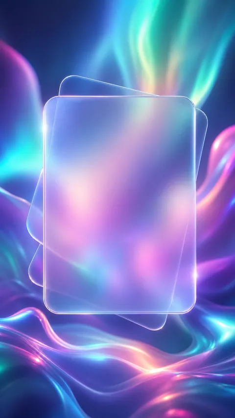 Glassmorphism Card Subtle Inner Glow Vibrant