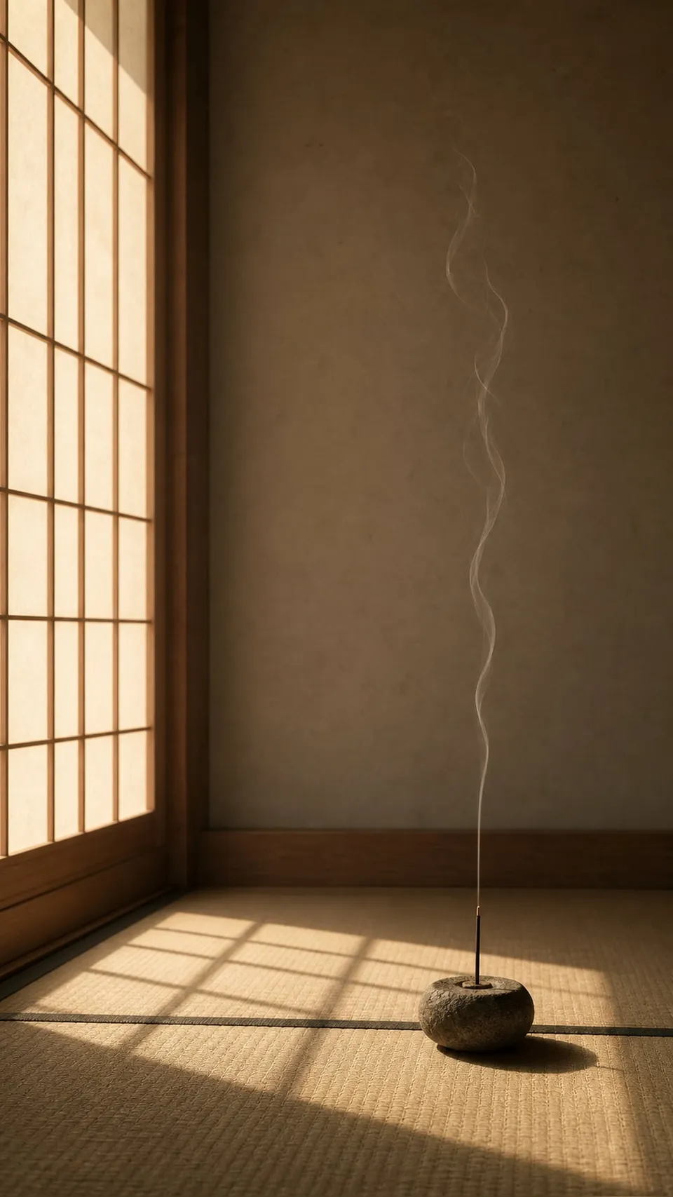 Japanese Minimalism Japanese Minimalist Shoji Casting Rectangular 080 - for wall decoration | AI Wallpaper