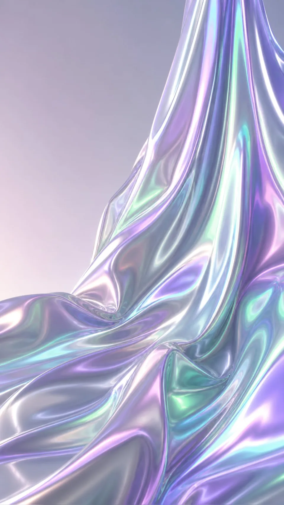 Holographic Length Fabric Flowing Like Liquid 078 - for wall decoration | AI Wallpaper