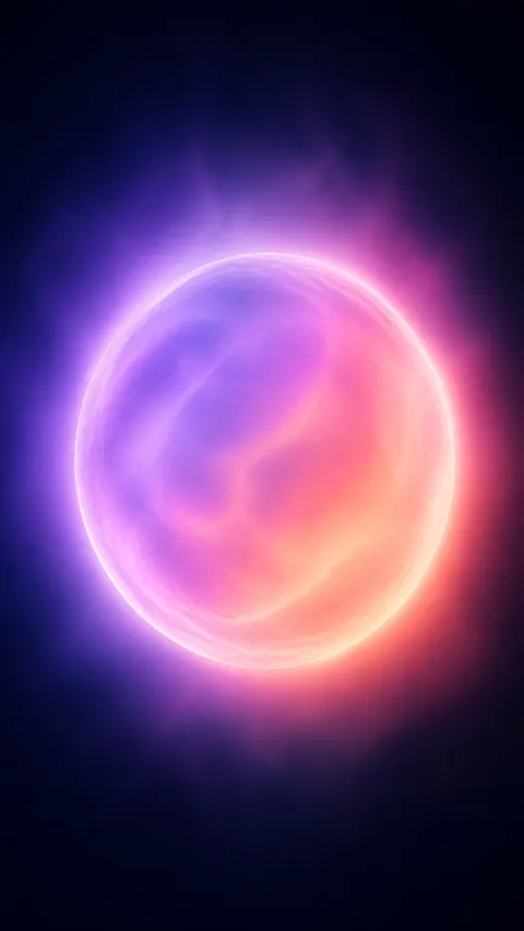 Aura Gradient Luminous Spectral Orb Seamless