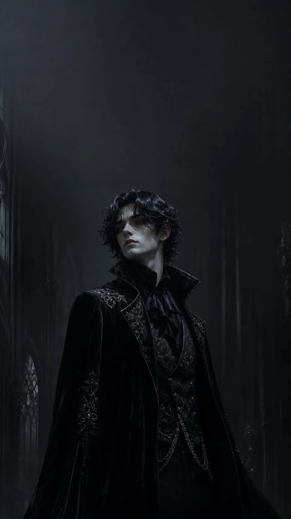 Gothic Portrait Wallpaper Design - for desktop backgrounds | AI Wallpaper