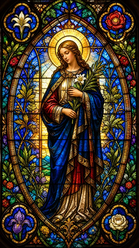 Stained Glass Radiant Cathedral Window