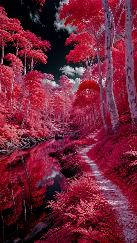 Infrared Surreal Forest False Color